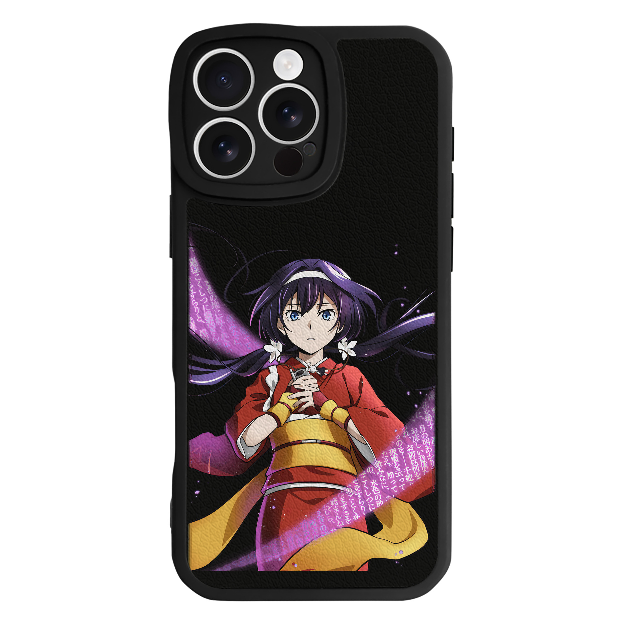 （画像用） 文豪ストレイドッグス Bungo Stray Dogs 【iPhone 16シリーズ対応】シリコンスマホケース（レザー調） 材質：シリコン